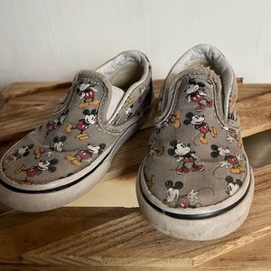 Disney vans slip ons size 6